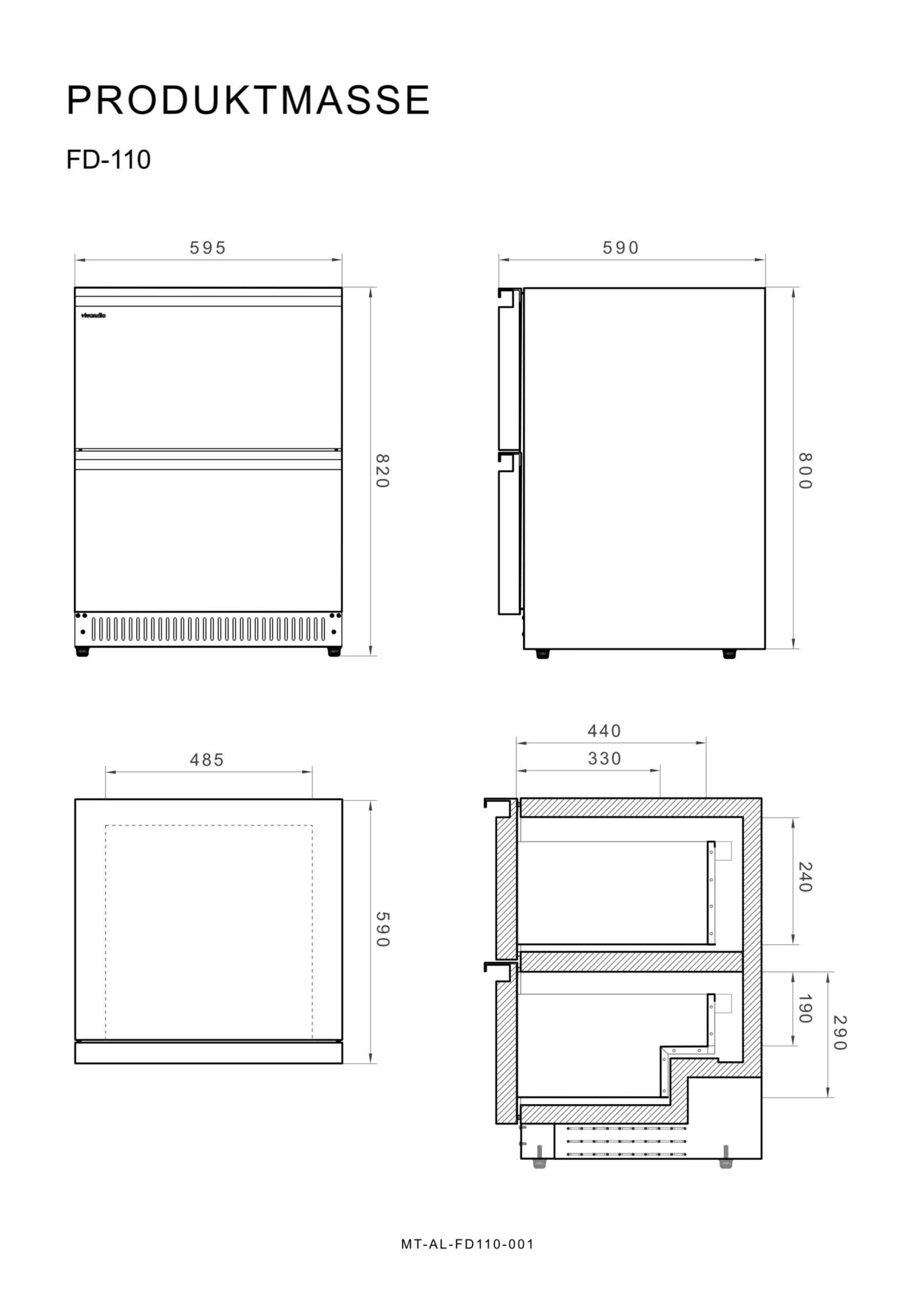 VIVANDIO FD-110 vanjski hladnjak za vino 6 VIVANDIO FD-110 vanjski hladnjak za vino - Slika 6