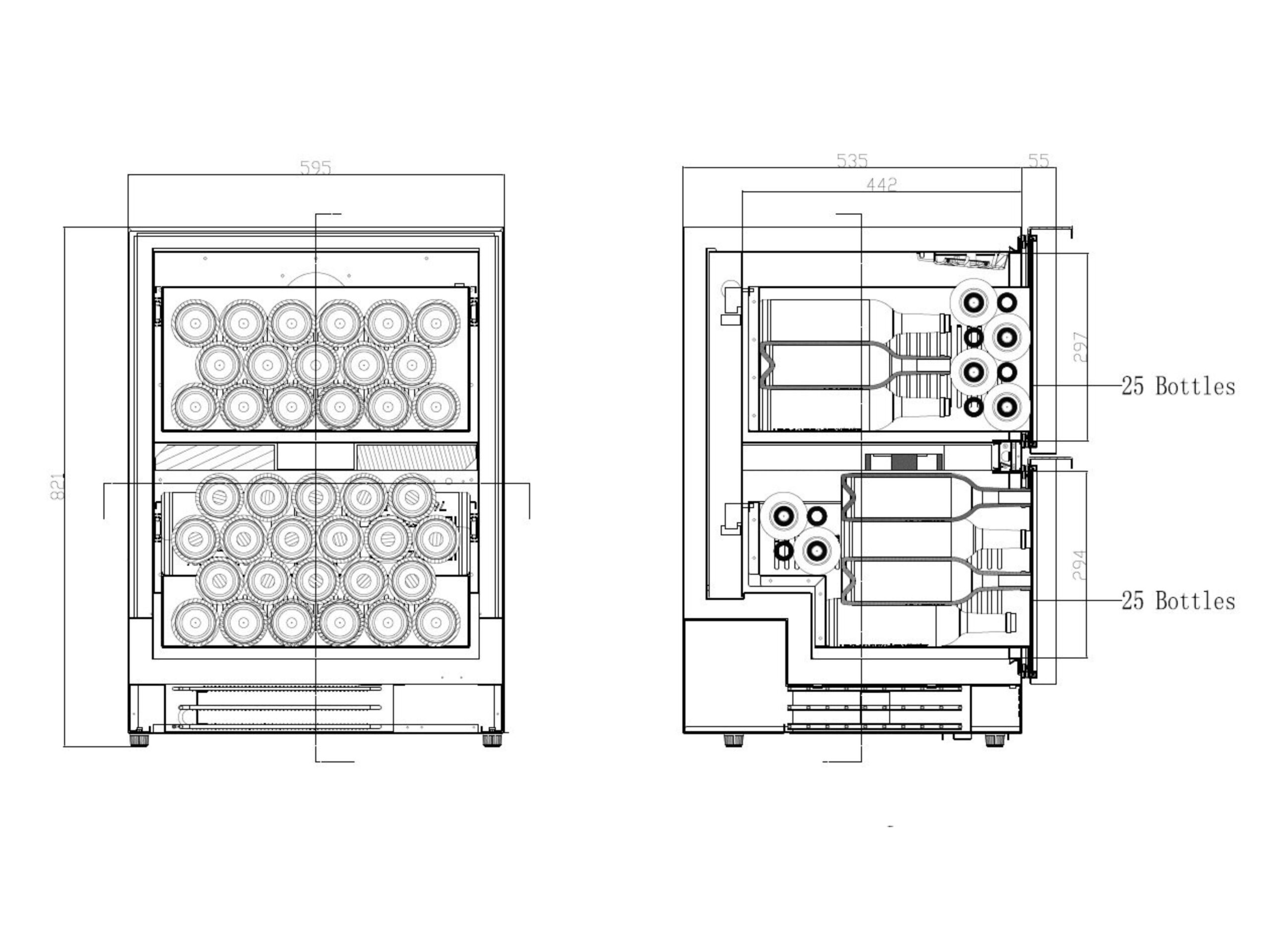 VIVANDIO FD-110 vanjski hladnjak za vino 2 VIVANDIO FD-110 vanjski hladnjak za vino - Slika 2