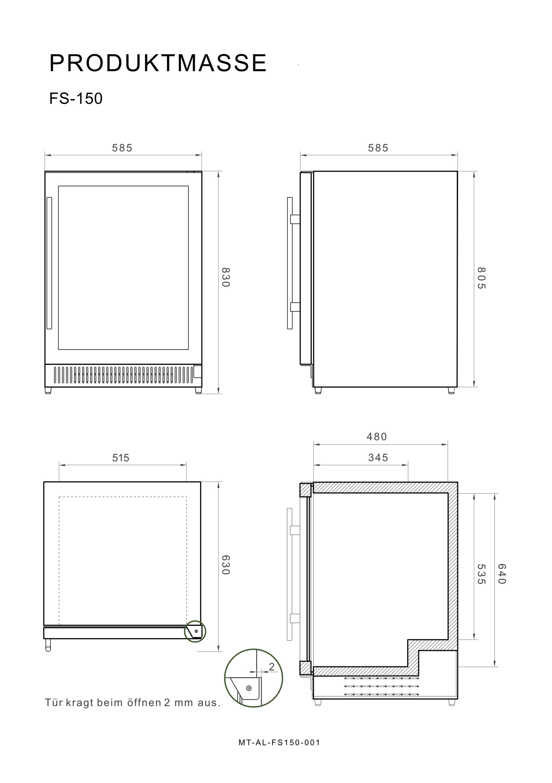 VIVANDIO vanjski hladnjak FS-150 3 VIVANDIO vanjski hladnjak FS-150 - Slika 3