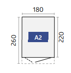 BIOHORT Avantgarde® vrtna kućica - A2